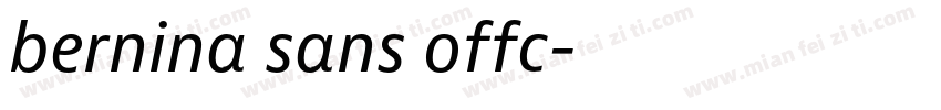 bernina sans offc字体转换